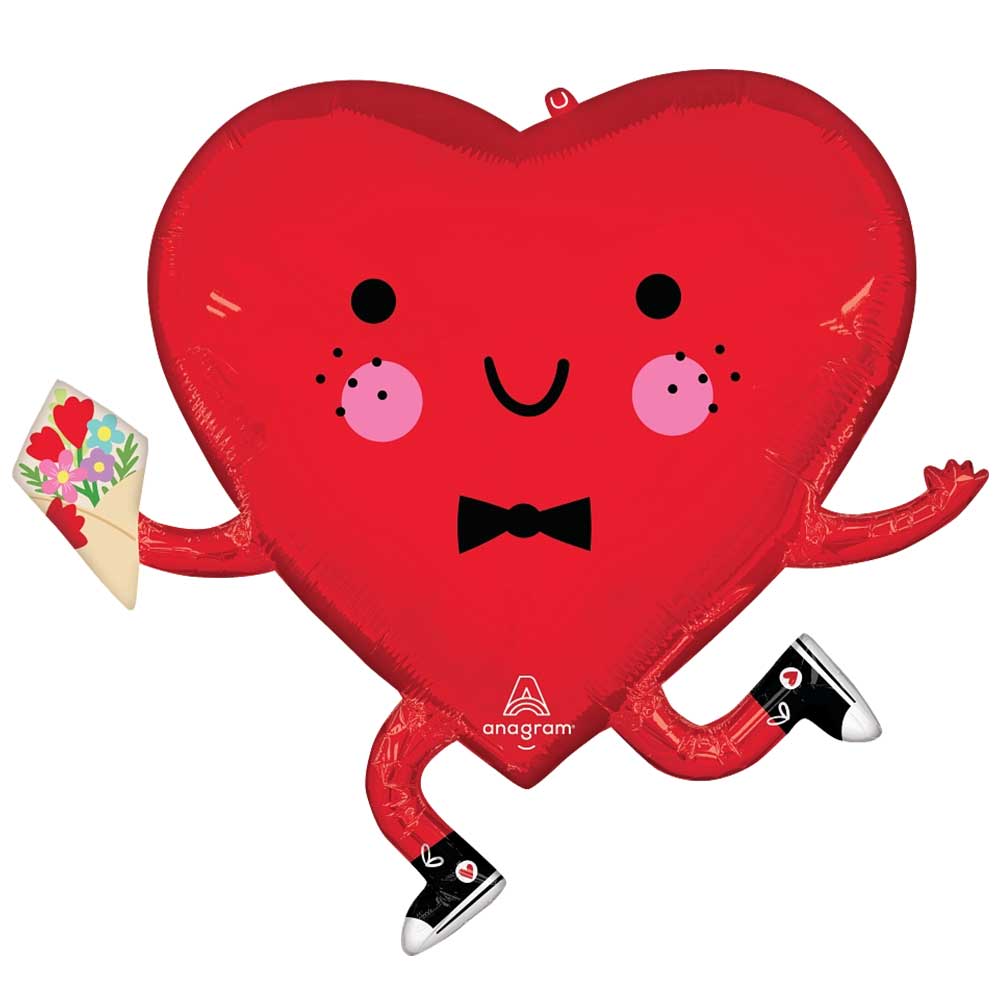 Globo 28" Happy heart guy