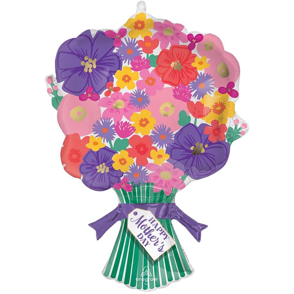 Globo 30'" Happy Mother's Day sweet flower bouquet