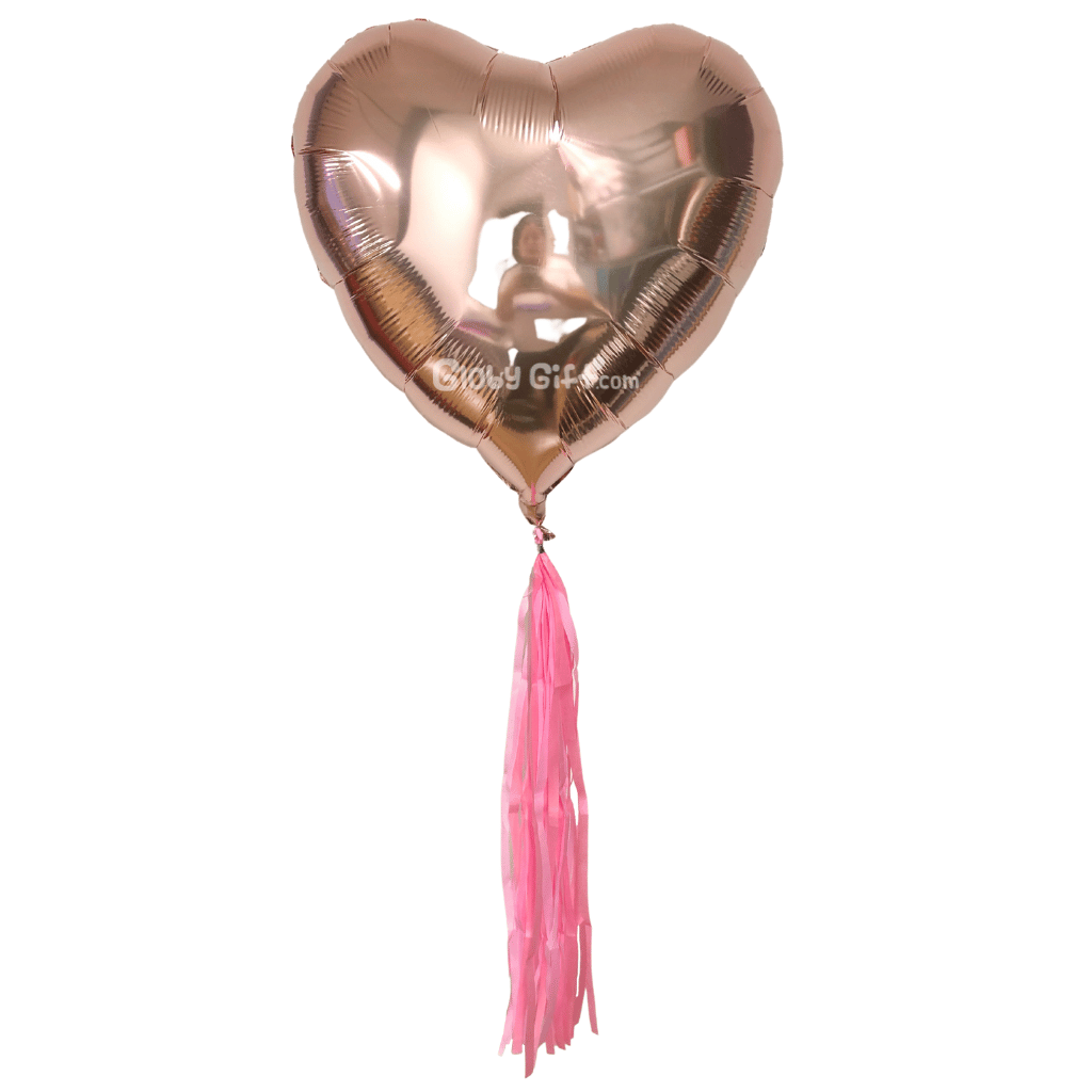 Globo 24" corazón rose gold