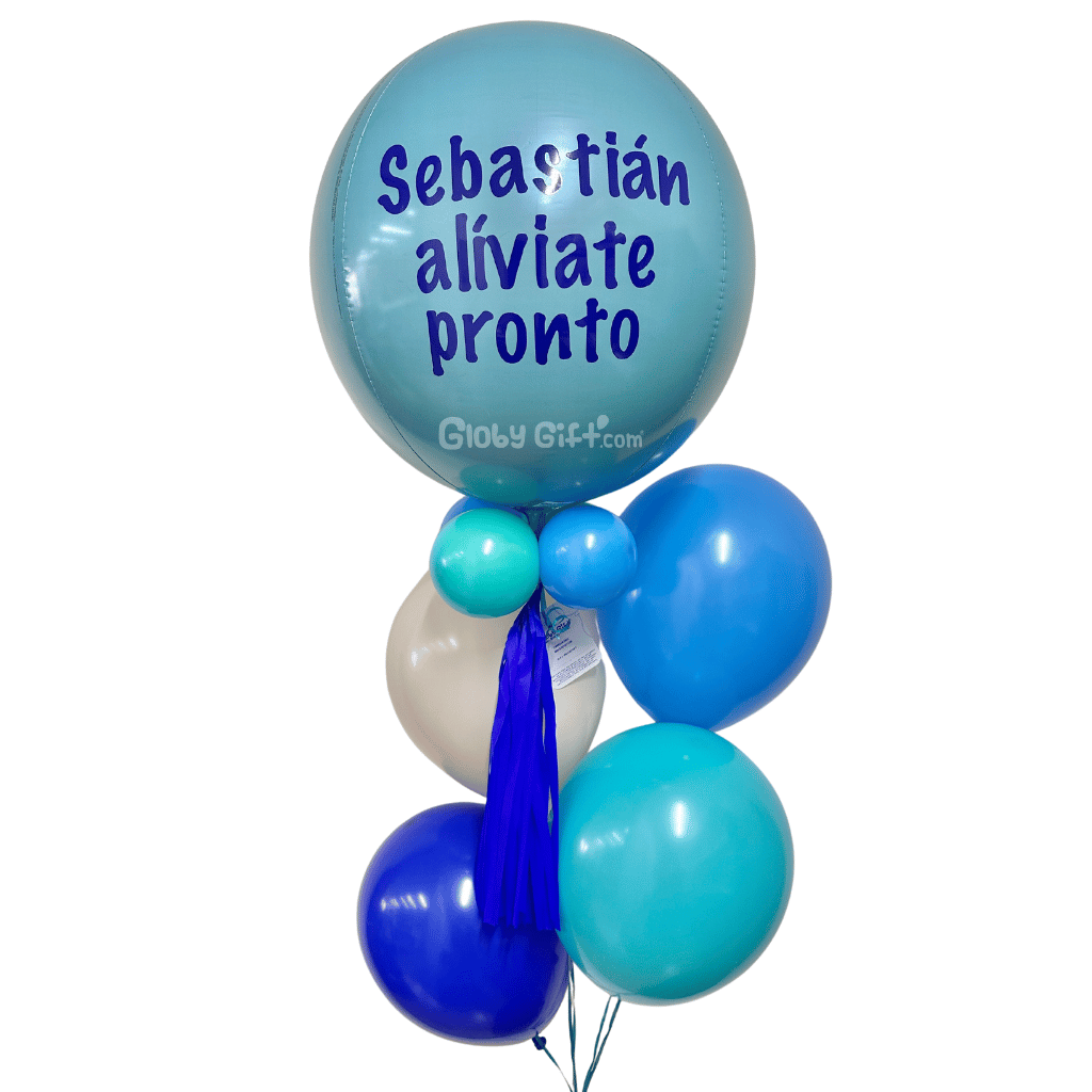 Bouquet ramillete arreglo de globos personalizado. Servicio a domicilio en Monterrey.