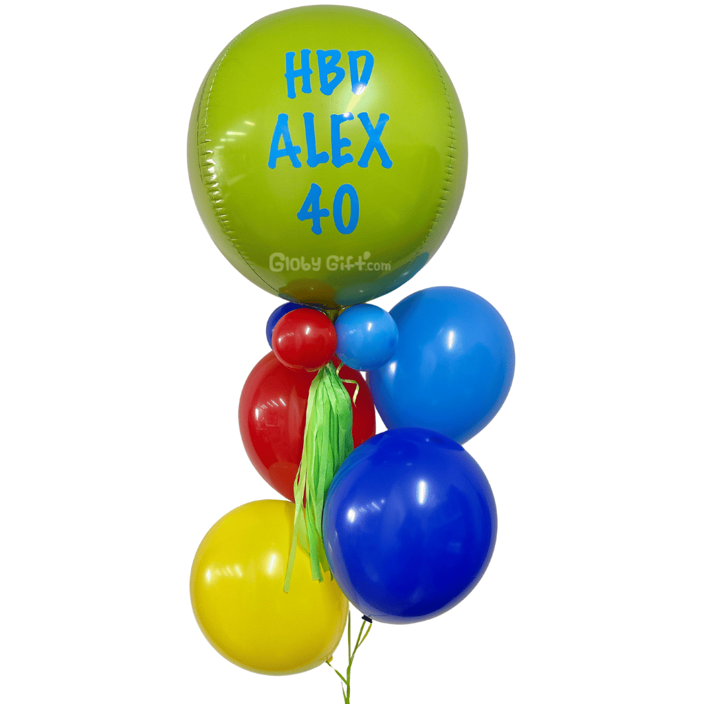 Bouquet ramillete arreglo de globos personalizado. Servicio a domicilio en Monterrey.