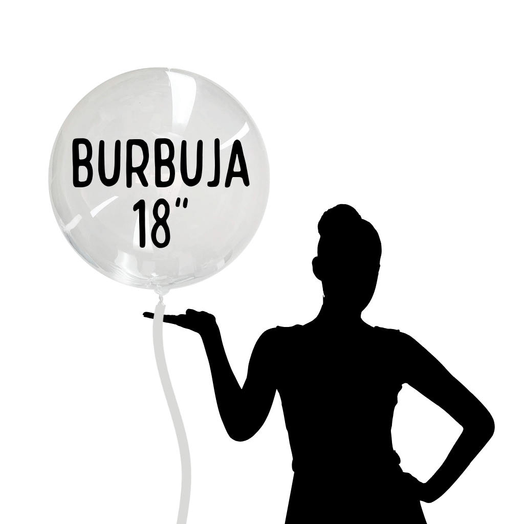 Globo burbuja 18" happy birthday candles