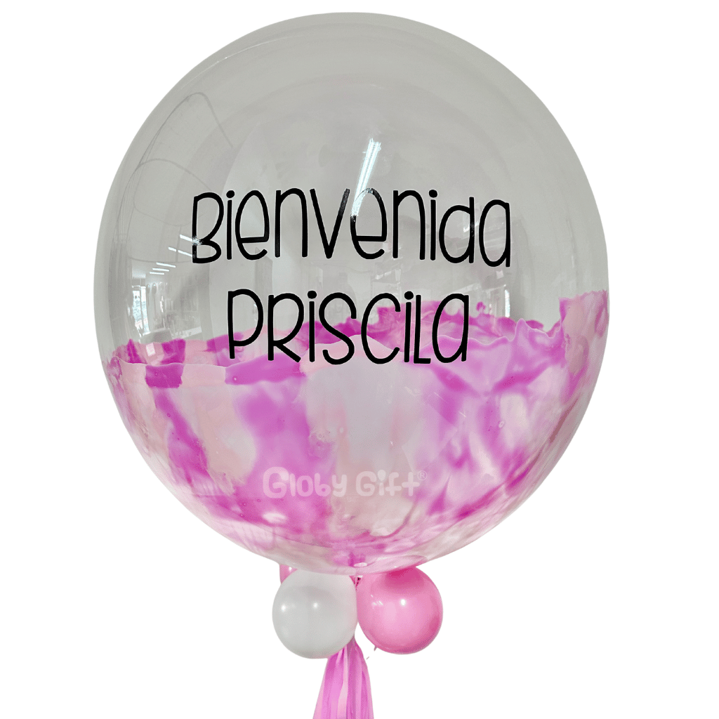 Globo bubbles burbuja con pintura personalizado con vinil servicio a domicilio en Monterrey