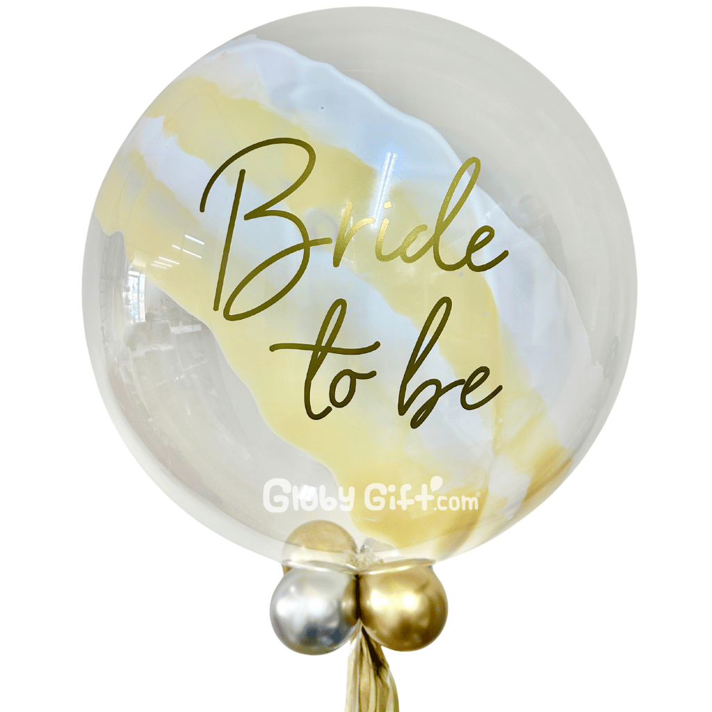 Globo burbuja personalizado bride to be despedida de soltera novia. Servicio a domicilio en Monterrey.
