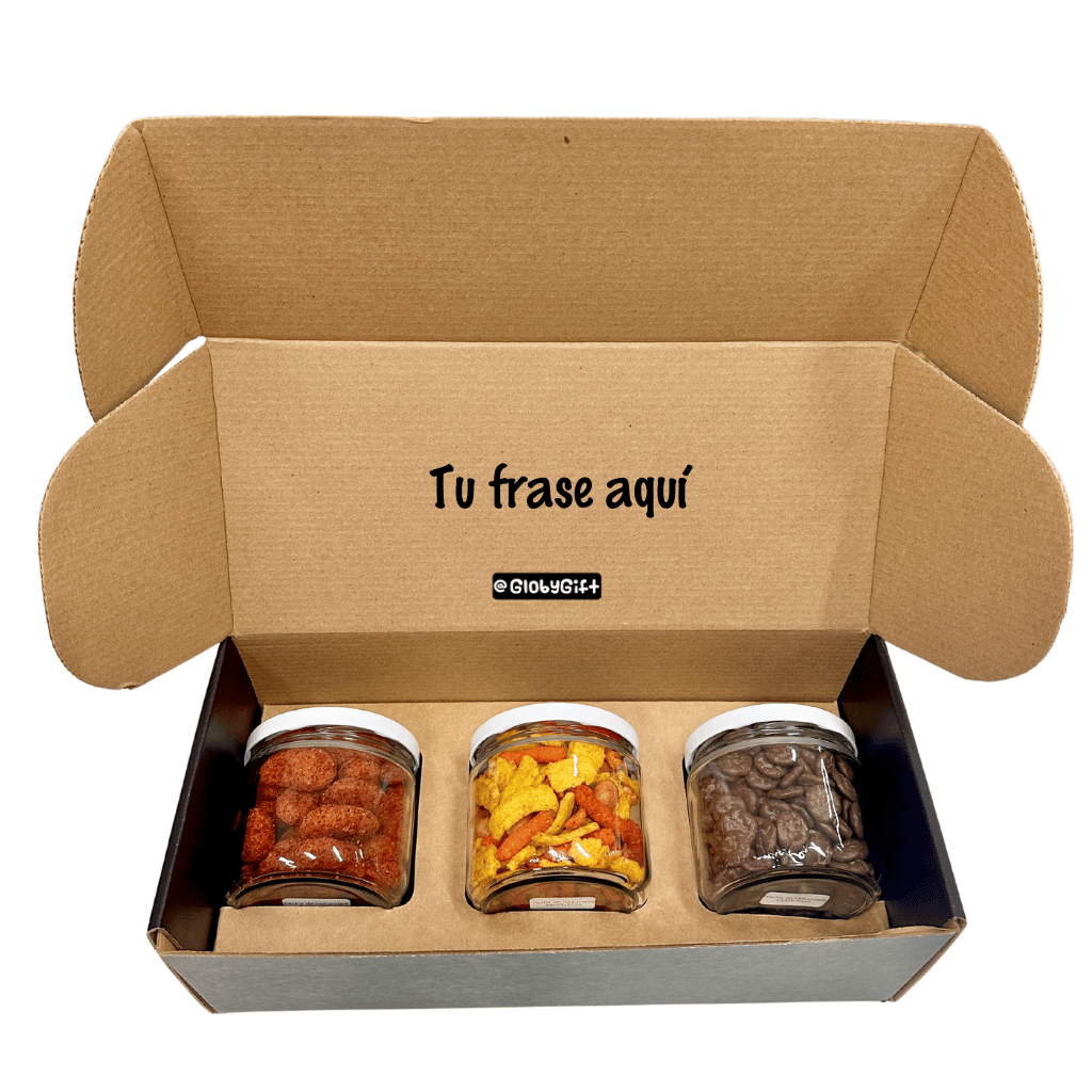 Giftbox caja de regalo candy giftbox candy box con dulces y botanas personalizada. Servicio a domicilio en Monterrey.