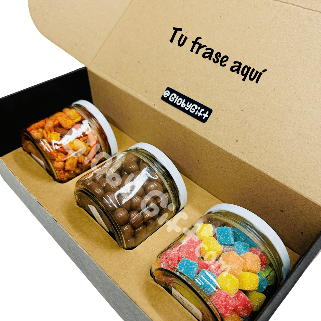 Giftbox caja de regalo candy giftbox candy box con dulces y botanas personalizada. Servicio a domicilio en Monterrey.
