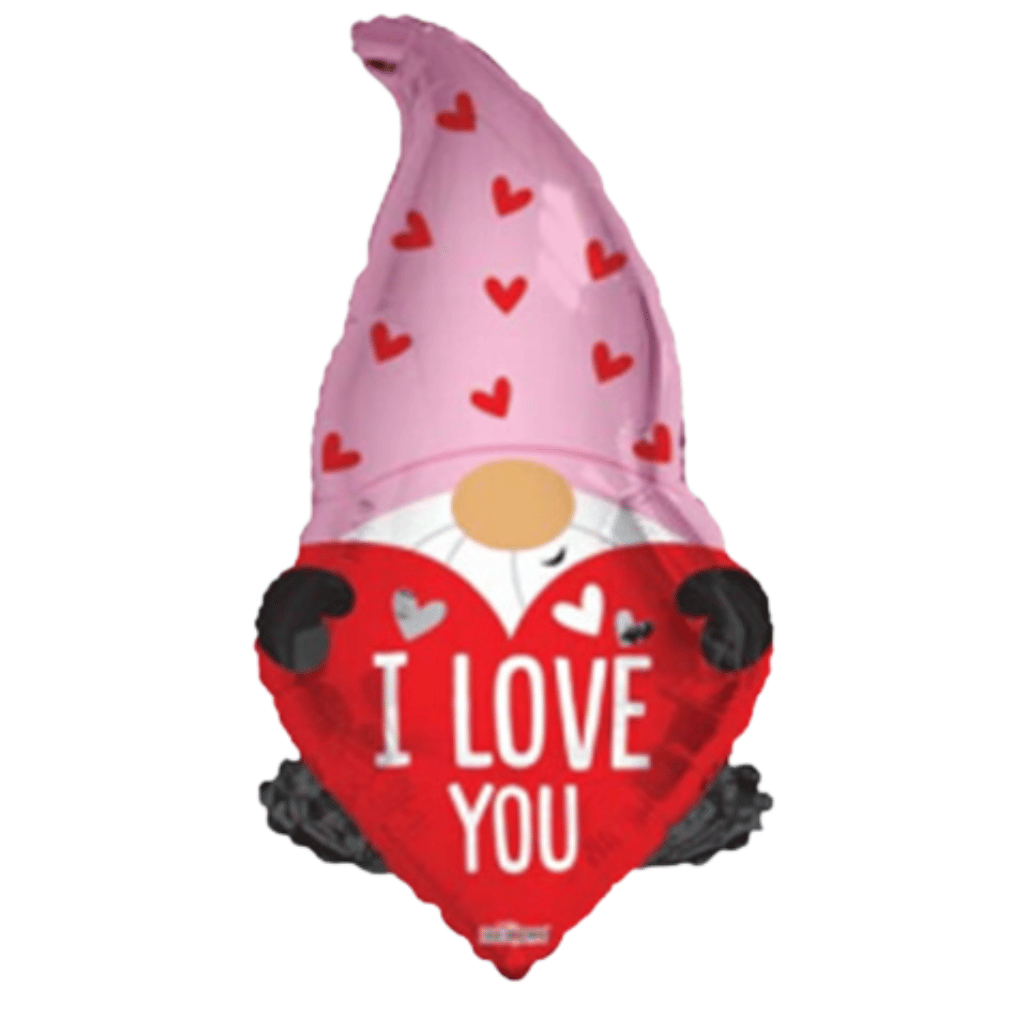 Globo gnomo amor aniversario san valentín. Servicio a domicilio en Monterrey.