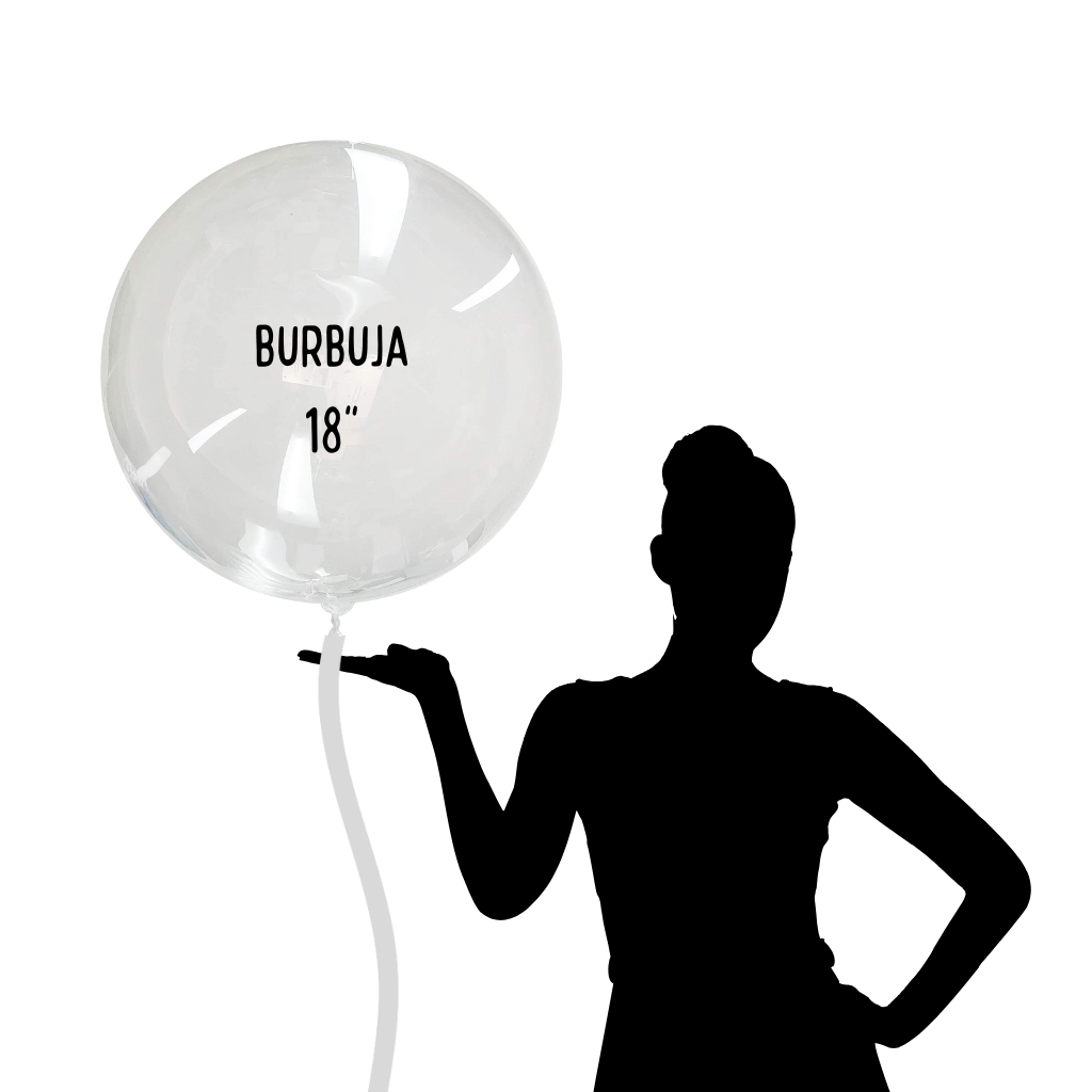Globo burbuja 18" happy birthday candles