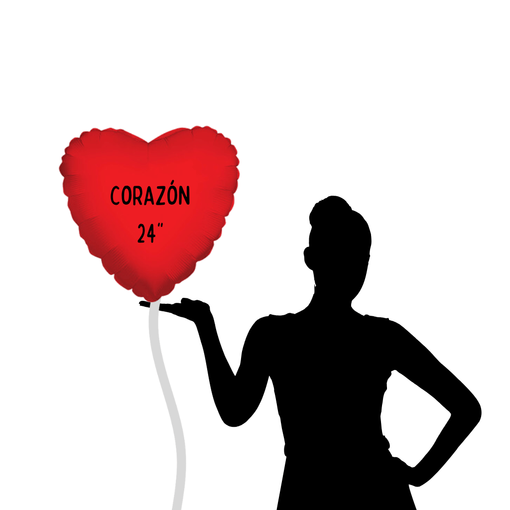 Globo 24" corazón rose gold