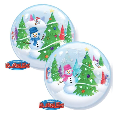 Globo burbuja 22" monos de nieve