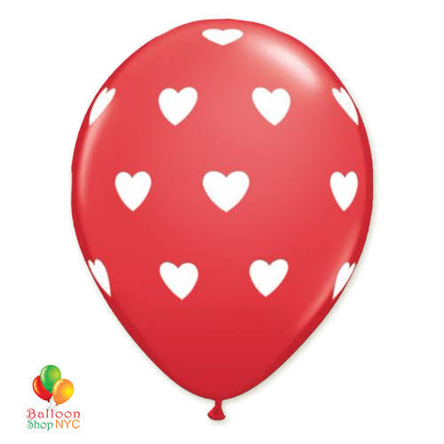 Globo látex 11” corazones