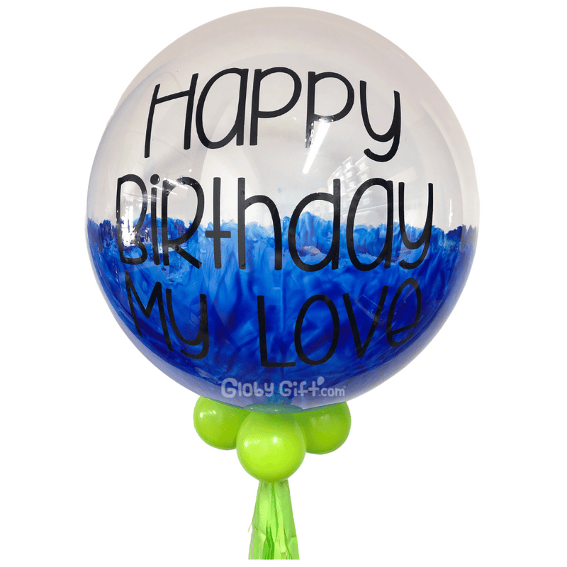 Globo bubbles burbuja con pintura personalizado con vinil servicio a domicilio en Monterrey