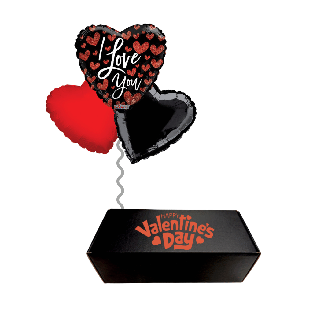 Regalos personalizados globos giftbox caja de regalo con dulces y botanas San Valentín 14 de febrero día del amor y de la amistad. Servicio a domicilio en Monterrey.