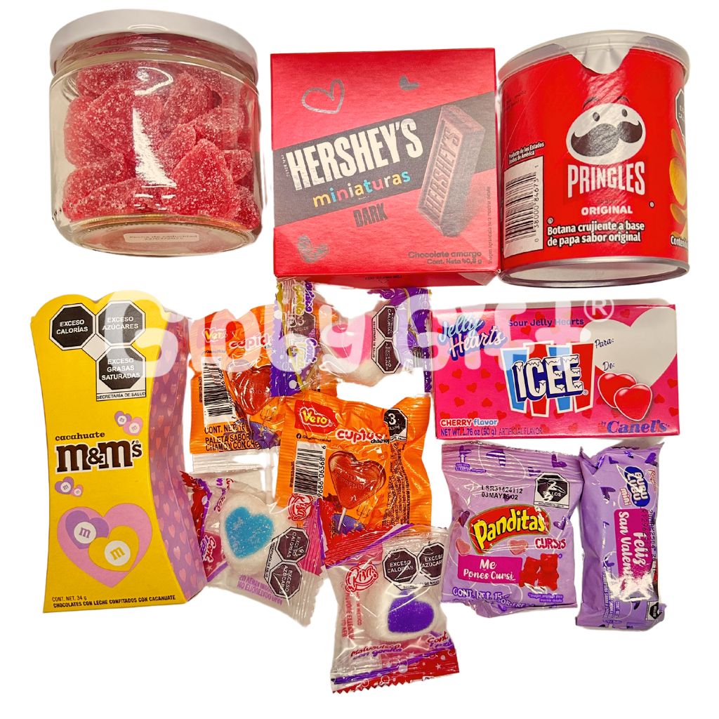 Regalos personalizados globos giftbox caja de regalo con dulces personalizada San Valentín día del amor y la amistad 14 de febrero. Servicio a domicilio en Monterrey.