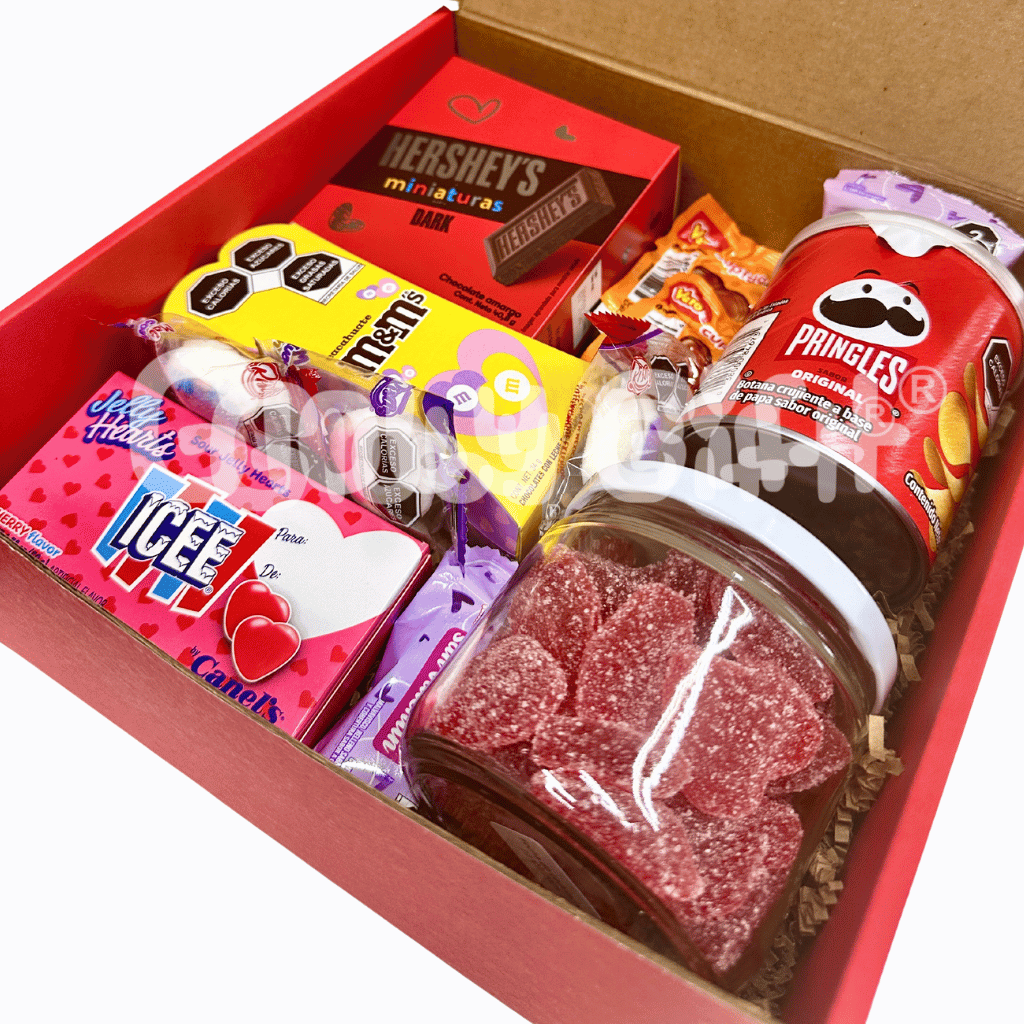 Regalos personalizados globos giftbox caja de regalo con dulces personalizada San Valentín día del amor y la amistad 14 de febrero. Servicio a domicilio en Monterrey.