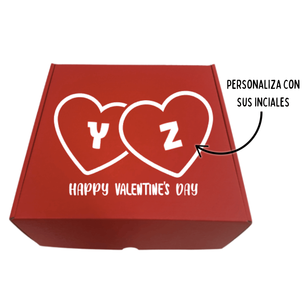 Regalos personalizados globos giftbox caja de regalo con dulces personalizada San Valentín día del amor y la amistad 14 de febrero. Servicio a domicilio en Monterrey.