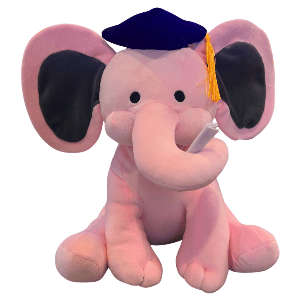 Elefante graduado Yupi rosa