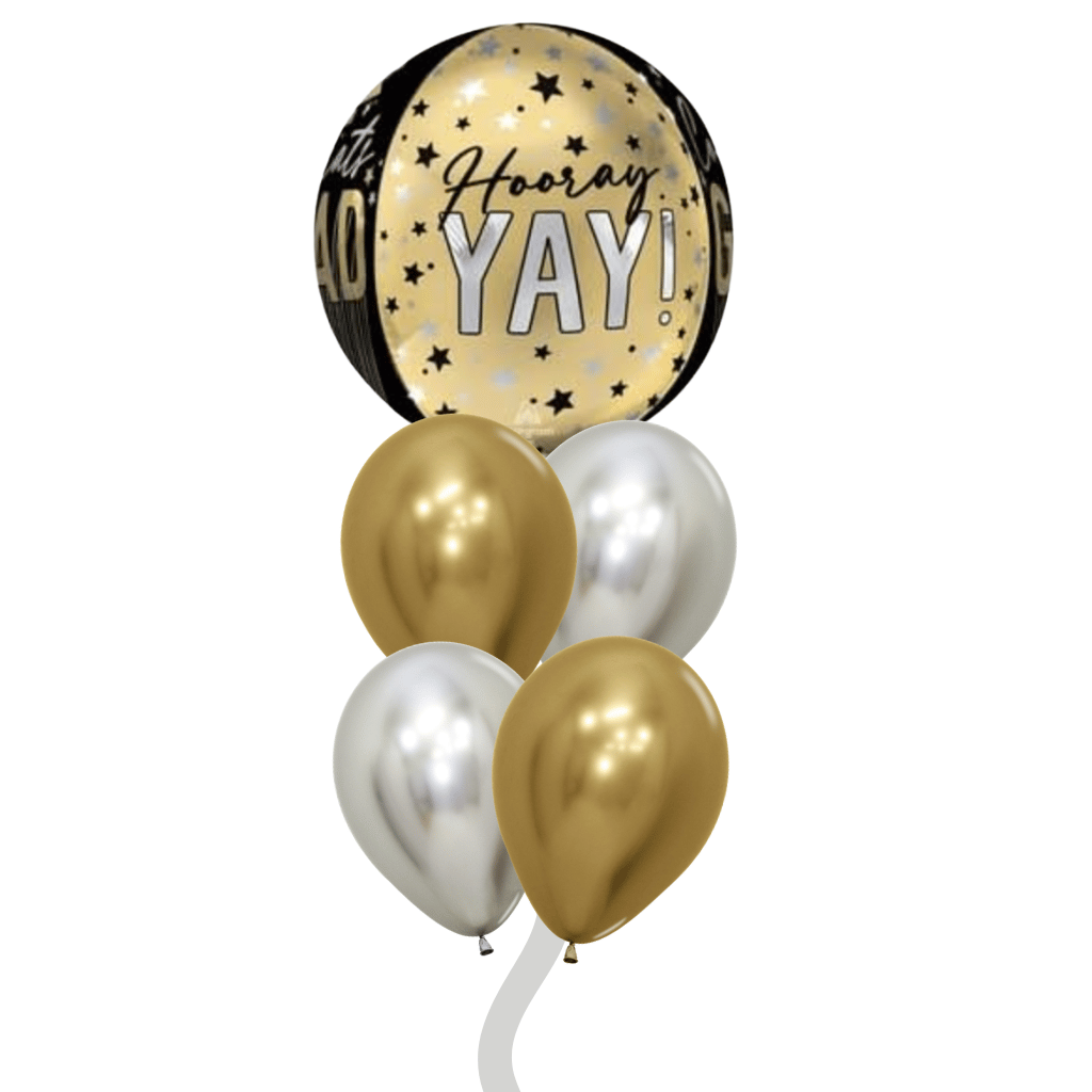 Arreglo de globos de graduación. Servicio a domicilio en Monterrey.