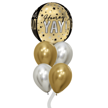 Arreglo de globos de graduación. Servicio a domicilio en Monterrey.