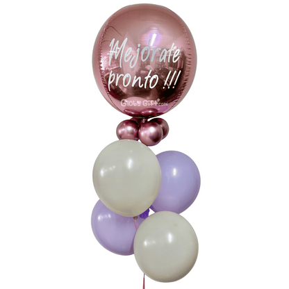Bouquet ramillete arreglo de globos personalizado. Servicio a domicilio en Monterrey.