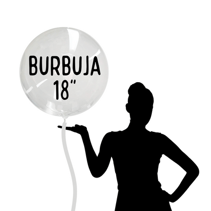 Globo burbuja 18" clearly sketched grad