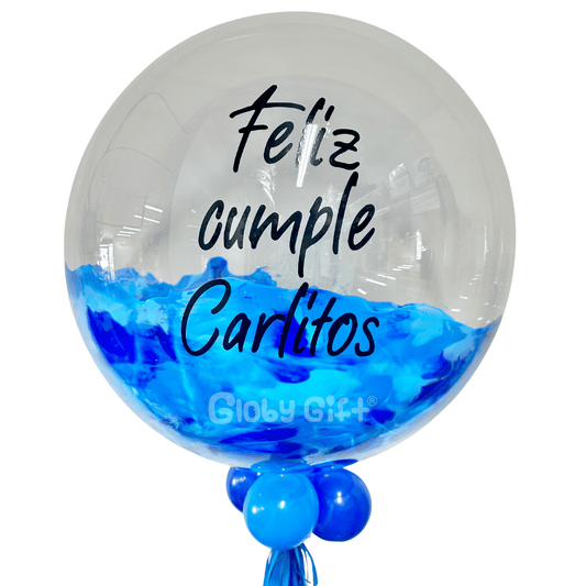 Globo bubbles burbuja con pintura personalizado con vinil servicio a domicilio en Monterrey