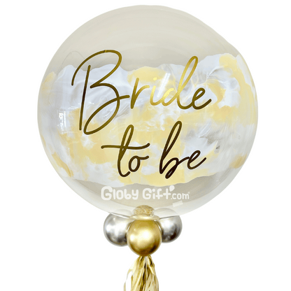 Globo burbuja personalizado bride to be despedida de soltera novia. Servicio a domicilio en Monterrey.
