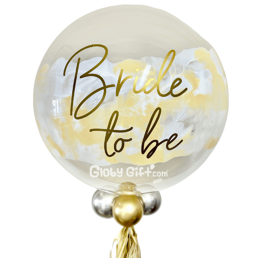 Globo burbuja personalizado bride to be despedida de soltera novia. Servicio a domicilio en Monterrey.