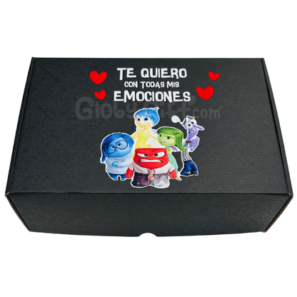Giftbox caja de regalo de las emociones intensamente inside out. Con dulces y botanas. Servicio a domicilio en Monterrey.