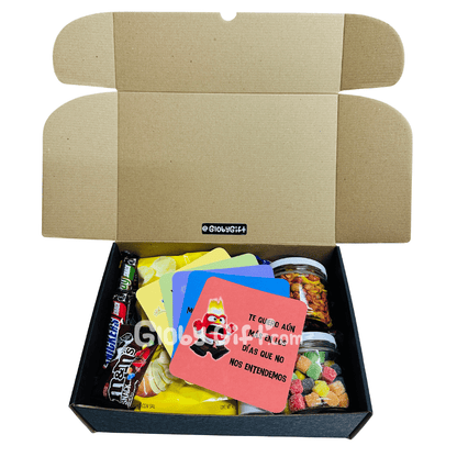 Giftbox caja de regalo de las emociones intensamente inside out. Con dulces y botanas. Servicio a domicilio en Monterrey.