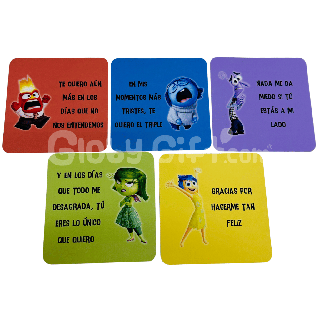 Giftbox caja de regalo de las emociones intensamente inside out. Con dulces y botanas. Servicio a domicilio en Monterrey.