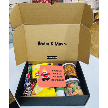 Giftbox caja de regalo de las emociones intensamente inside out. Con dulces y botanas. Servicio a domicilio en Monterrey.