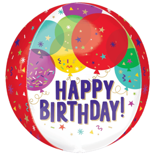 Globo orbz happy birthday balloons