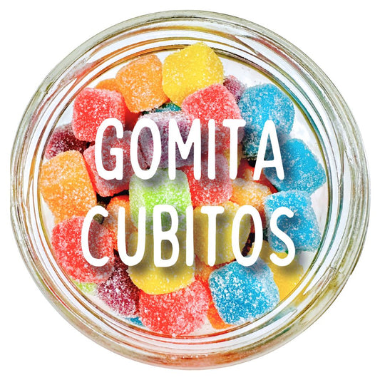 Jar 12 oz gomita cubitos