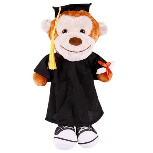 Chango graduado con tenis