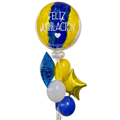 Bouquet ramillete de globos burbuja personalizado. Servicio a domicilio en Monterrey.