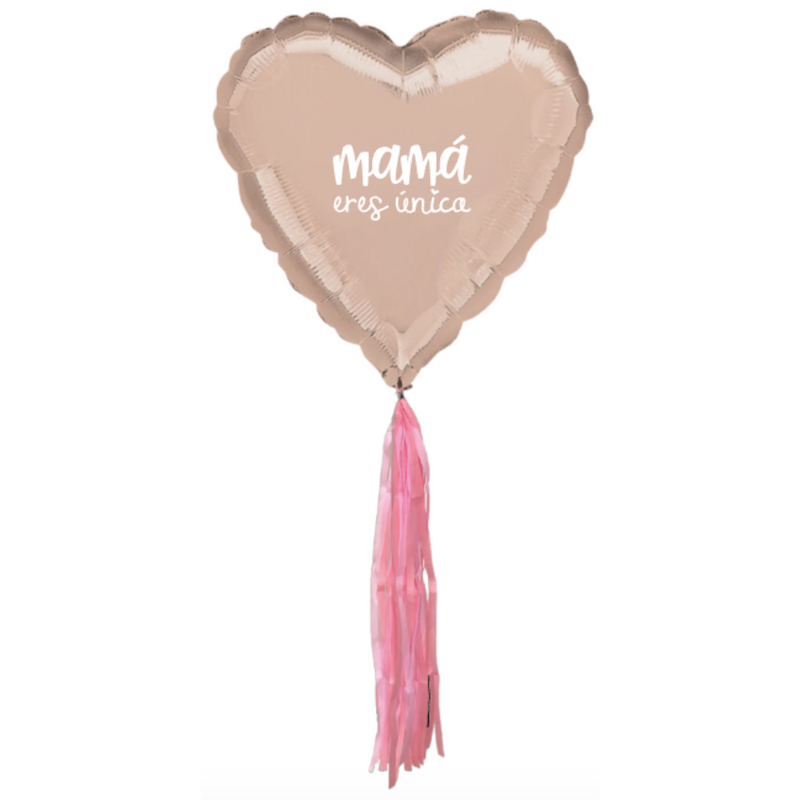 Globo corazón mamá madre día de las madres. Entrega envío a domicilio en Monterrey.