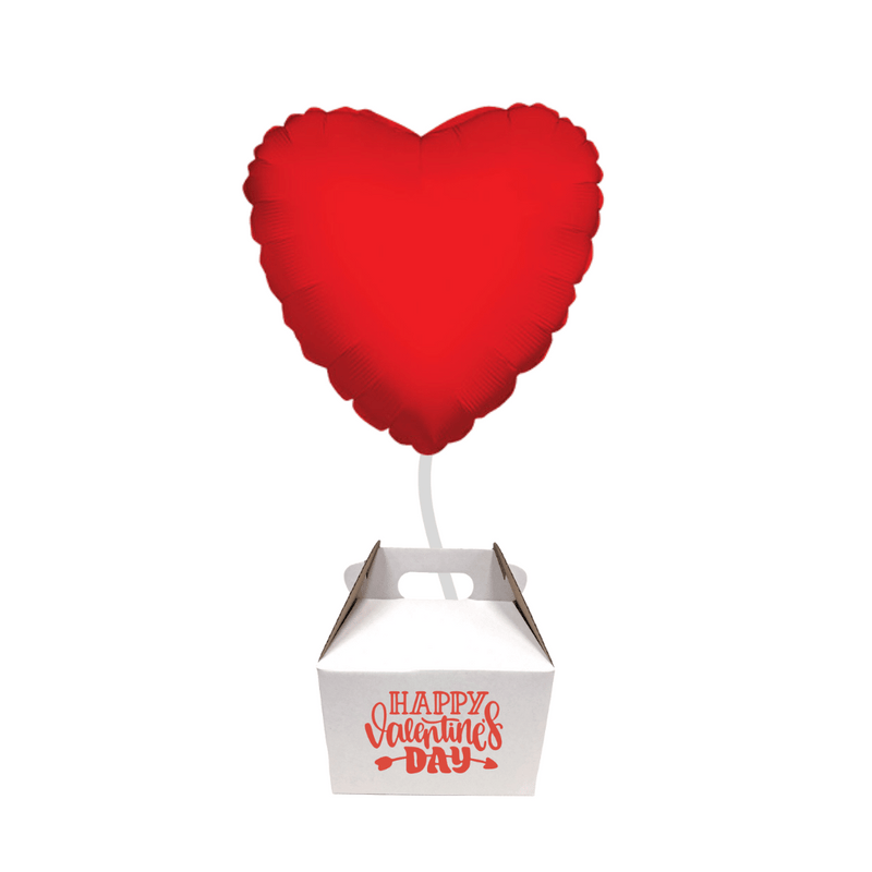 Giftbox con dulces chocolates botanas y globo de corazón San Valentín 14 de febrero día del amor y la amistad. Servicio a domicilio en Monterrey. 