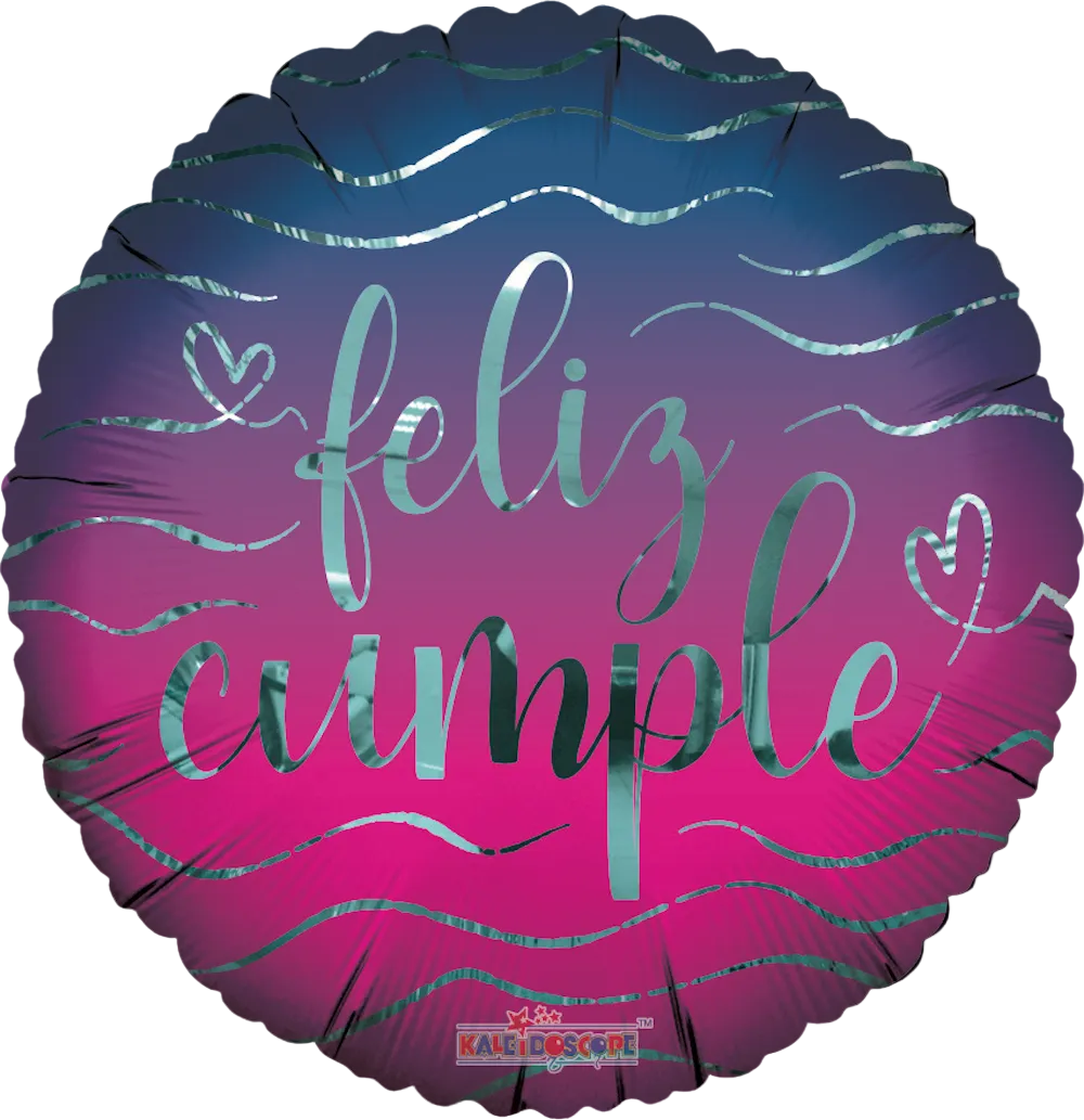 Globo 24" feliz cumple corazón