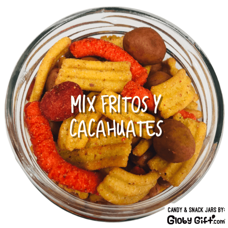 Jar 12 oz mix fritos y cacahuates