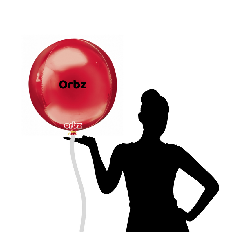 Globo Orbz - ombré rojo y rosa