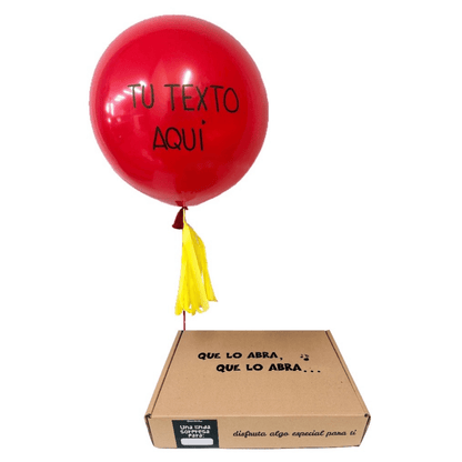 Giftbox caja con dulces y botanas con globo personalizado. Servicio a domicilio en Monterrey.